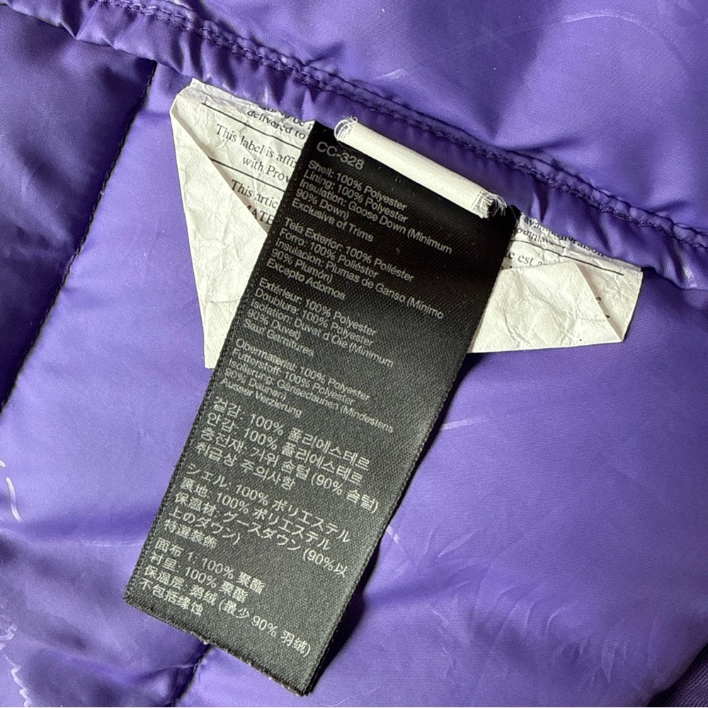 Marmot Down Puffer Vest 800 Fill Full Zip Inside Zip! Packable Womens M Purple - Picture 15 of 16